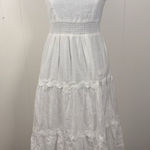 Petal and Pup petal and pup urmi midi dress white bow lined pockets small NWT Bride Photo 0