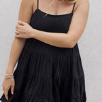 Talula Women's Sleeveless Tiered Scoop Neck Mini Summer Dress Black Size Small Photo 0