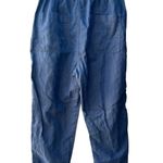 Joie  Lariel Paperbag Cotton Linen Pants Midnight Navy Size Small Photo 4