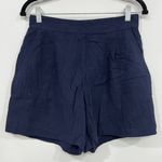 J. McLaughlin  Womens Abbott Shorts Small NWT $138 Pull On Cotton Solid Navy Blue Photo 0