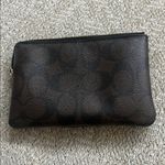 Coach  Wristlet Wallet Chocolate Brown Stripe Signature Canvas Logo Leather Photo 2