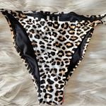 PacSun MinkPink Brown Black Cheetah Tassel Bikini Bottoms Sz S Photo 82