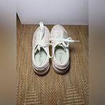 Joie  Heart Pattern Chunky Heel Tennis Shoes, White & Pink Sneakers, Size 7 1/2, NWT Photo 4