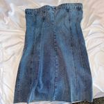Adonis Boutique Denim Mini Dress Blue Photo 0