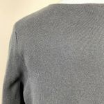 The Limited ‎ Cardigan Sweater M Black Sheer Hem Knit 3/4 Sleeve Open Front Photo 4