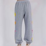 Main Strip WOMEN'S ELASTIC WAIST FRONT POCKET SEQUINS STARS DETAILED SWEATPANTS Large Photo 3