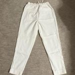 Alice + Olivia  Cream Elastic Waist Pants Photo 5