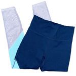 Fabletics Zone High Rise 7/8 PowerHold Leggings Blue Nova/Blue Bell Grey Stone Photo 2