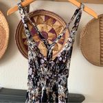 Free People ☀️  Washed Ashore Black Mini Floral Dress Photo 0