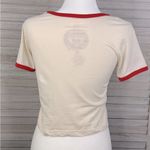 None HARVARD UNIVERSITY Cropped Ringer Tee Ivory/Red Multi-Medium Photo 1
