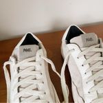 P448 • John Sneaker low top glitter Softy grey white suede lace up sparkle Photo 4