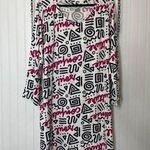 NWT Izzy & Liv Multicolor Print Cotton nightshirt PLUS One Size White Size undefined Photo 0