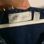 RD Style  Navy Denim Dress with Lace-Up Detail Photo 5