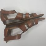 Naturalizer 'Jansin' Brown Leather Strappy Sandals Size 8W Photo 4