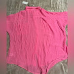Flawless  Button Down Women’s Size Large Lightweight Rayon Pink NWT Photo 5