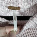 Free People Women’s Size XS Sweater Crew Neck Ribbed Stretch Pink Cropped Boho Photo 4
