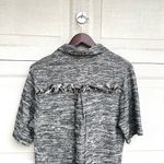 ASOS NWT  Womens Dress Black White Tweed Shift Fringe Pockets 6 Photo 4