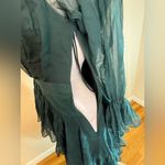 Cinq A Sept Elsa Dress in Everglade Cold Shoulder Ruffle Women’s Size 6 Green Photo 5