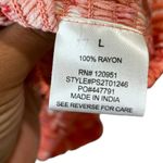 Pink Rose NWT Smocked Floral Peach coral Crop Top - Large Photo 4