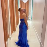 Camille La Vie Blue Sequin Prom Dress Photo 1