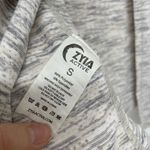 Zyia  Active Grey Heathered Long Sleeve Open Back Blouse Womens S Gorpcore Gym Photo 5