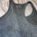 Under Armour  Racerback Tank Top Womens 2X Grey Textured Loose Fit Heatgear Gym Photo 7
