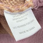 Witty Fox Cottagecore Plaid Crop Cardigan Sweater Pink Tan Size S Photo 2