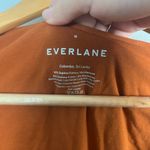 Everlane Bodysuit Organic Cotton Orange Square Neck Thong Size medium Photo 3