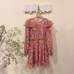 Lost + Wander  Floral Bliss Mini Dress in Peach Multi One Size NWT Photo 1