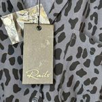 Rails Womens Jumpsuit Callan Azure Leopard Longsleeve Wide Leg Pants Sz S NEW Photo 4