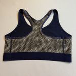 Under Armour Blue Gray Reversible Sports Bra Navy/Gray SZ S/M Workout Gym Trendy Photo 1
