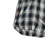 Madewell Black Plaid Shirt Dress Mini Length Short Sleeve Size XS Women's Photo 3