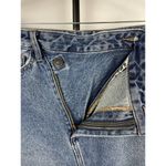 Sam Edelman  Medium Blue Wash The Riley Asymmetrical Raw Hem‎ Denim Jean Skirt 29 Photo 6
