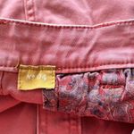 Anthropologie Pilcro 4 Chino A Line Short Button Front pink skirt Photo 3