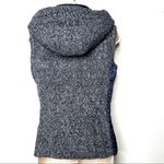 ZARA  Navy Blue Puffer Vest Hooded sz S Photo 1