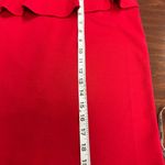 Cynthia Rowley  Size 10 Red Short Shirt With Ruffle And Back‎ Slit NWT Photo 2