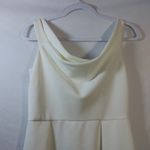 Black Halo  White Sierra Dress Mini Pleated Bridal Size 12 Photo 2