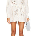 Hemant and Nandita  Lani Palm Mini Dress in White Photo 0