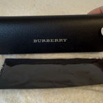 Burberry sunglasses eyeglasses hard shell case black leather With Cloth Photo 0