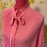 Lulumari Accordion bodysuit blouse pink size M Photo 1