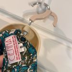 Cienna Long Maxi Silk Blend Wrap Dress Ruffle Hem w/ Tie Waist Belt Blue Photo 5