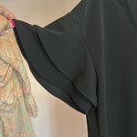 Massini  Double Flutter Sleeve Black Dress Women’s XL Photo 4