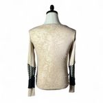 BKE Long Sleeve Textured Knit Sweater Beige Size M Western Boho Photo 1