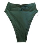 Aerie NWT Forest Green Twist High Cut Cheeky Coquine Bikini Bottoms Extra Small Photo 0