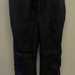 Workshop Republic Clothing Workshop Black 100% Lyocell Pull-on Drawstring Capri Pants w/ Pockets- Medium Photo 0