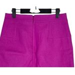 J.Crew Wool Blend Mini Skirt Lined Lightweight Back Zip Up 4 Fuchsia Pink #3330 Photo 4
