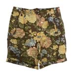 Gloria Vanderbilt floral vintage high waist paperbag jean shorts women's size 10 Photo 0