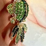 Betsey Johnson  green and black rhinestone fish pendant necklace Photo 9