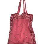 Bandanna Paisley Bohemian Festival Pink Tote Shoulder Bag Photo 0