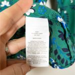 BODEN Green Blue Floral Viscose Silk Blend Blouse 3/4 Sleeves Women's UK 6 US 2 Photo 3